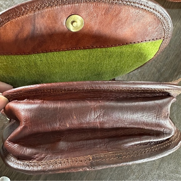 Women's Vintage Brown Leather Lady Crossbody Tote Satchel Sling Bag - Picture 4 of 16